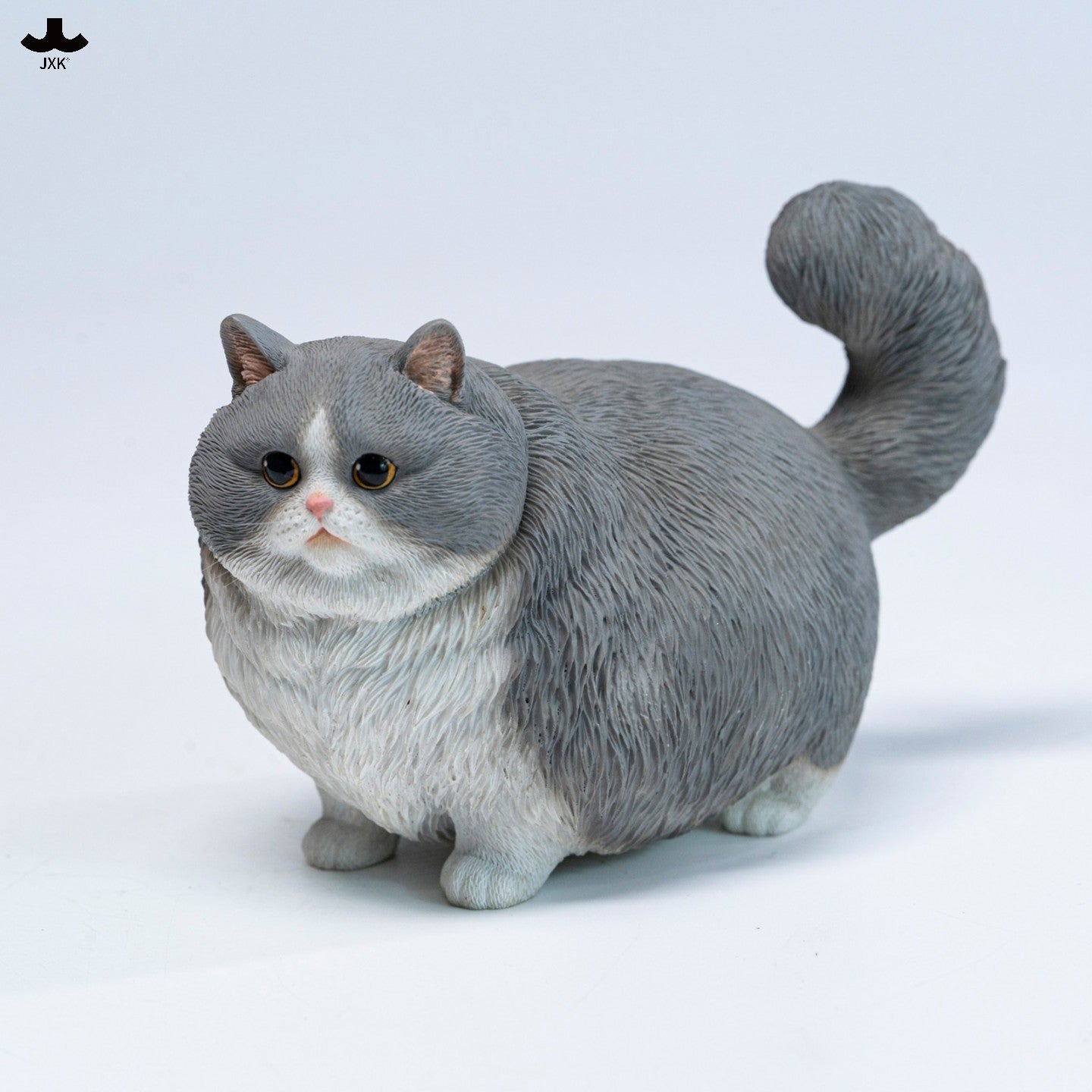 PRE-ORDER JXK Studio - Animal Statue Series - Chubby Kitty: Gray and White