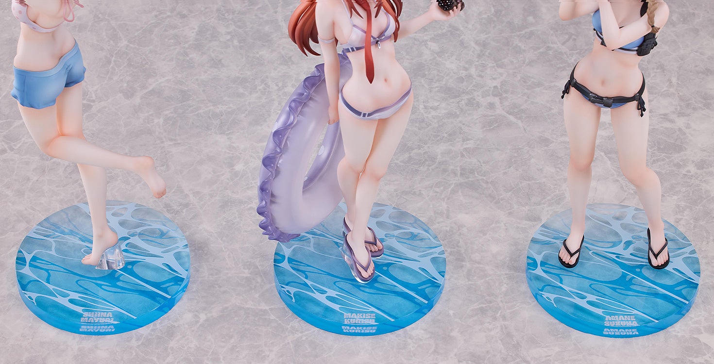 PRE-ORDER Solarain - STEINS;GATE - Kurisu Makise & Mayuri Shiina & Suzuha Amane: Swimsuit Ver. 1/7