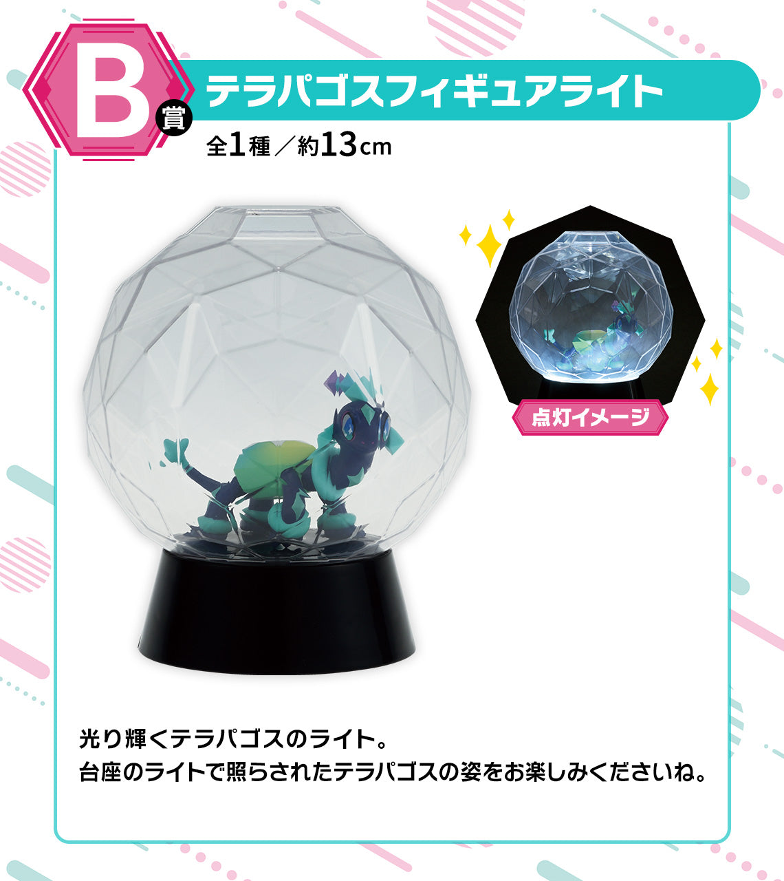 BACK-ORDER Bandai Spirits - Ichiban Kuji - Pokémon Animation Prize B - Terapagos Figure Light