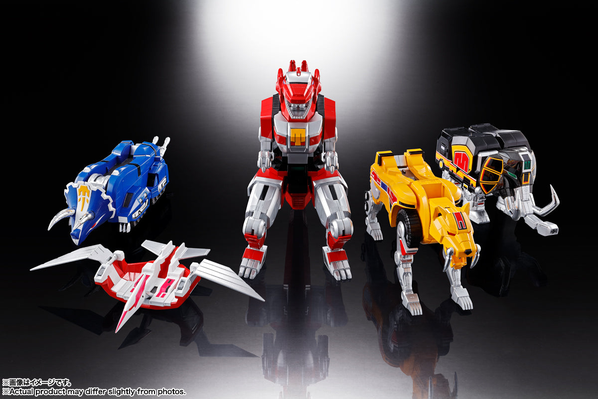 PRE-ORDER Bandai Spirits - Soul of Chogokin - Kyoryu Sentai Zyuranger - Zyutei Daizyuzin GX-72 Daizyuzin and GX-78 Dragon Caesar Set [October 2026]