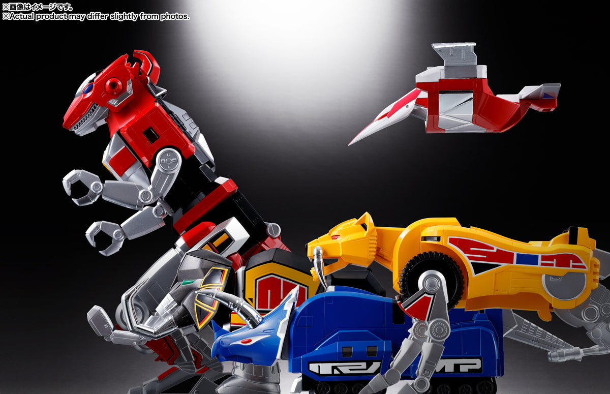 PRE-ORDER Bandai Spirits - Soul of Chogokin - Kyoryu Sentai Zyuranger - Zyutei Daizyuzin GX-72 Daizyuzin and GX-78 Dragon Caesar Set [October 2026]