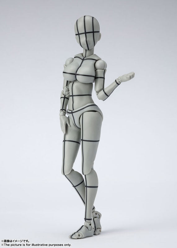 PRE-ORDER Bandai - S.H.Figuarts - Body-chan: Kentaro Yabuki Edition: Wire Frame Gray Color Ver.: Rerelease Edition