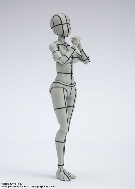 PRE-ORDER Bandai - S.H.Figuarts - Body-chan: Kentaro Yabuki Edition: Wire Frame Gray Color Ver.: Rerelease Edition