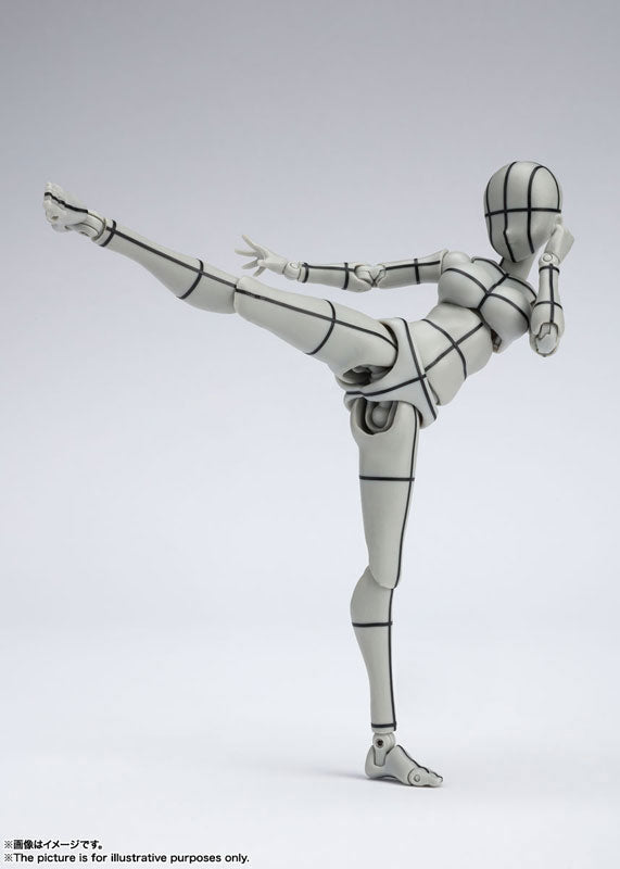 PRE-ORDER Bandai - S.H.Figuarts - Body-chan: Kentaro Yabuki Edition: Wire Frame Gray Color Ver.: Rerelease Edition
