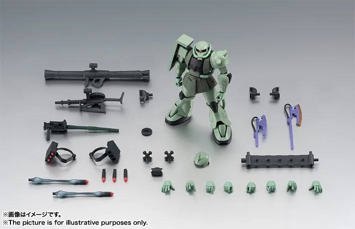 PRE-ORDER Bandai Spirits - The Robot Spirits: Side MS - Mobile Suit Gundam - MS-06 Zaku II: A.N.I.M.E. Ver. [April 2027]