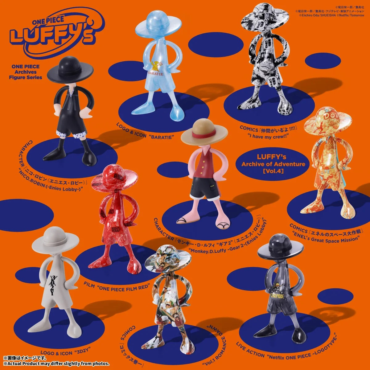 PRE-ORDER Bandai Spirits - One Piece Luffy's Archive of Adventure Vol. 04 [Box of 12]