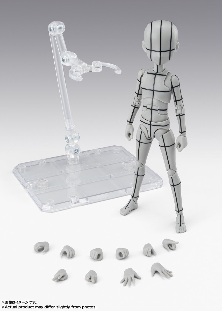 PRE-ORDER Bandai Spirits - S.H.Figuarts - Body-kun Wireframe: Gray Color Ver. Ken Sugimori Edition