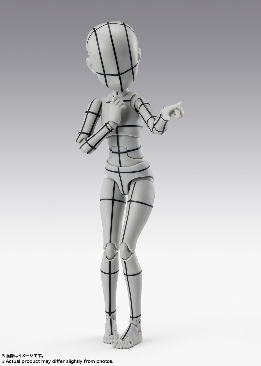 PRE-ORDER Bandai Spirits - S.H.Figuarts - Body-chan Wireframe: Gray Color Ver. Ken Sugimori Edition