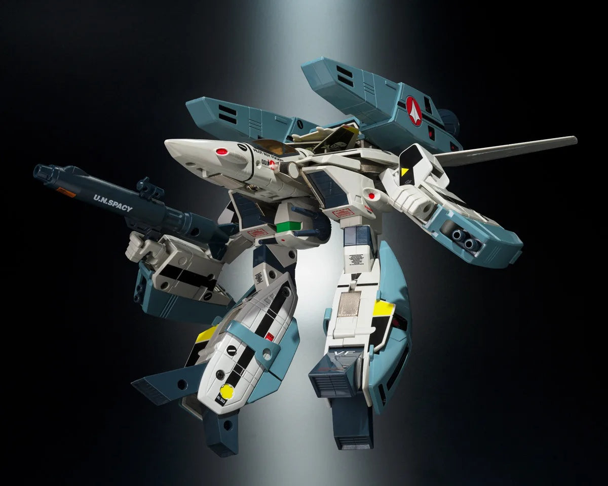 PRE-ORDER Bandai Spirits - Origin of Valkyrie - The Super Dimension Fortress Macross - VF-1S Valkyrie Roy Focker Special + Super Pack Set 45th Anniv.