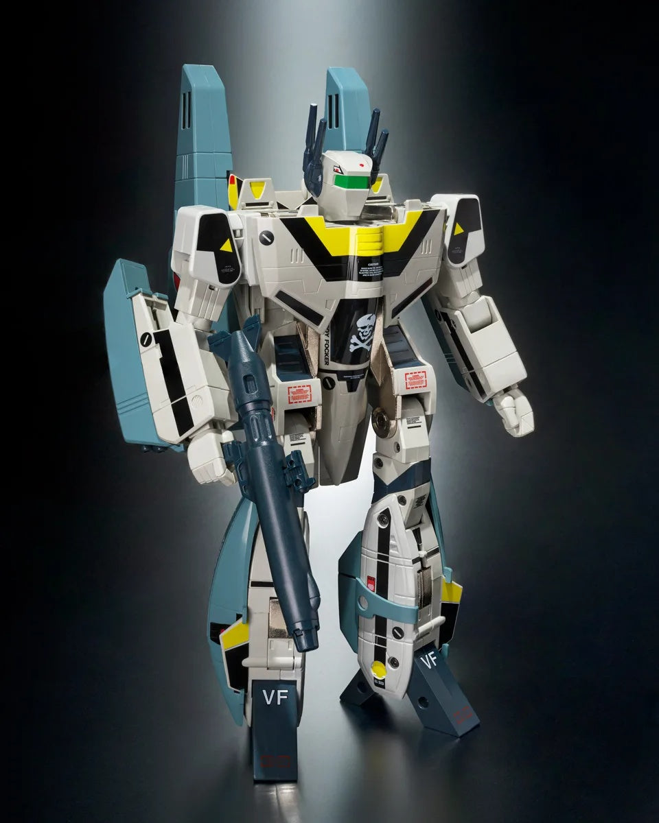 PRE-ORDER Bandai Spirits - Origin of Valkyrie - The Super Dimension Fortress Macross - VF-1S Valkyrie Roy Focker Special + Super Pack Set 45th Anniv.