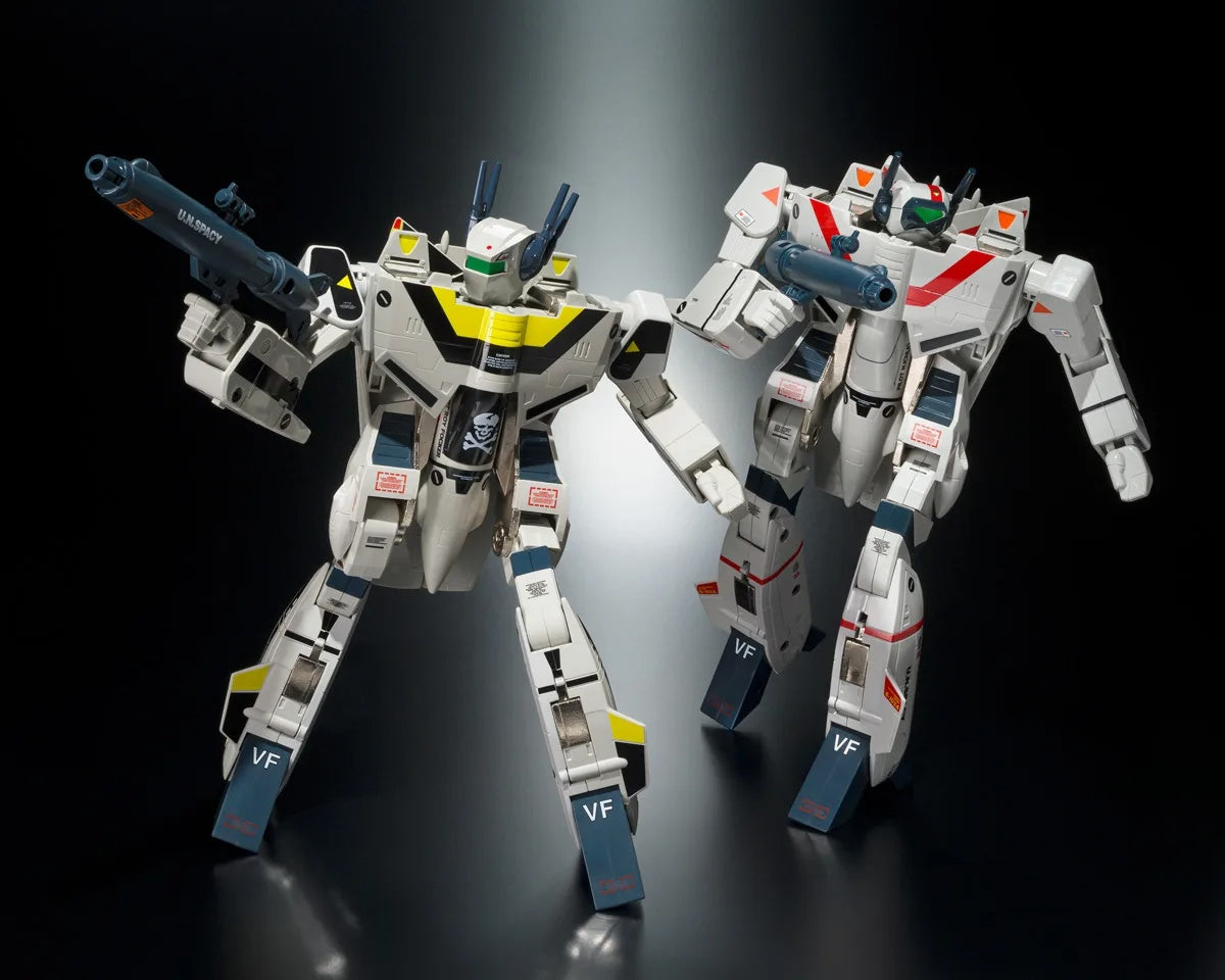 PRE-ORDER Bandai Spirits - Origin of Valkyrie - The Super Dimension Fortress Macross - VF-1S Valkyrie Roy Focker Special + Super Pack Set 45th Anniv.
