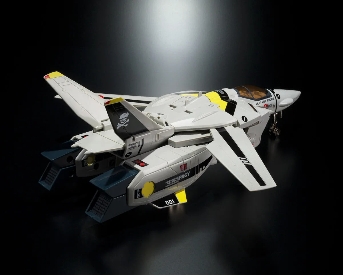 PRE-ORDER Bandai Spirits - Origin of Valkyrie - The Super Dimension Fortress Macross - VF-1S Valkyrie Roy Focker Special + Super Pack Set 45th Anniv.