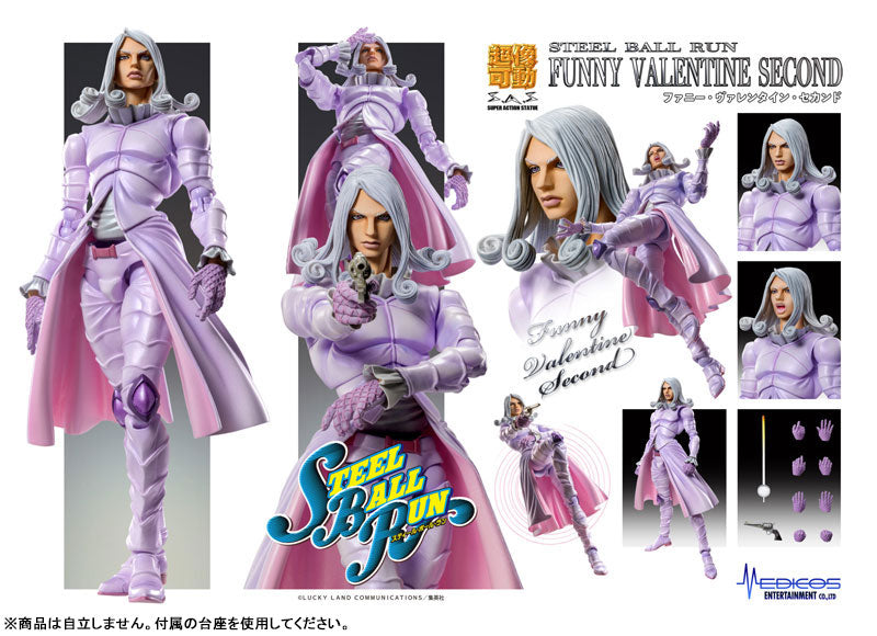 PRE-ORDER Medicos Entertainment - Super Action Statue - Jojo's Bizarre Adventure: Steel Ball Run - Funny Valentine Second