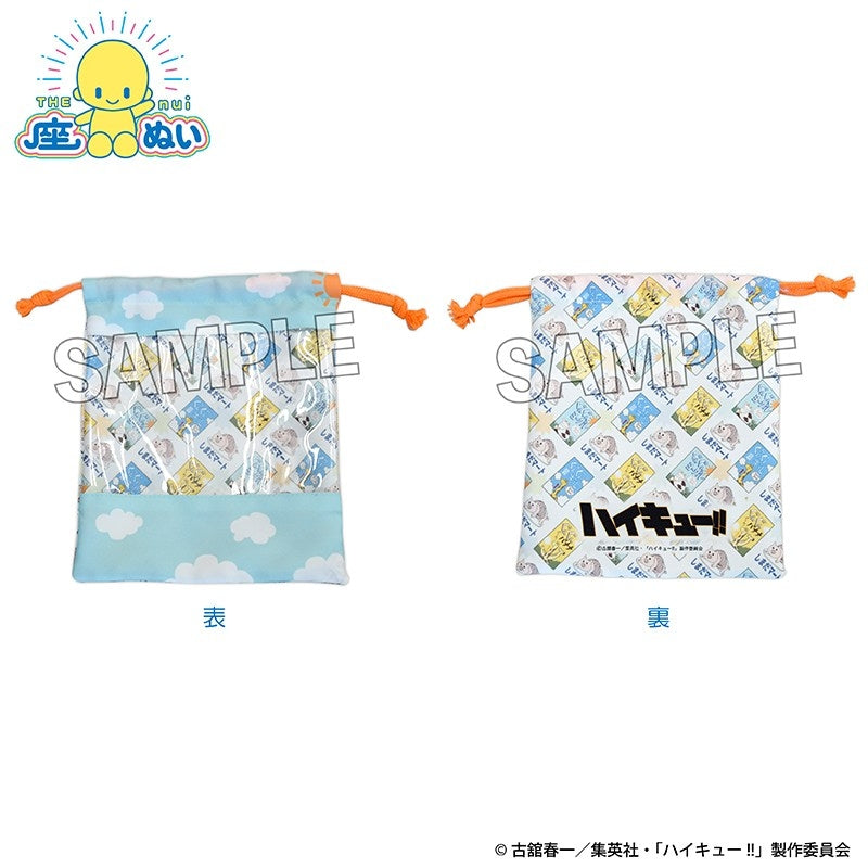 SPECIAL ORDER PROOF - Haikyu!! Sitting Plushie - Windowed Drawstring Bag: Junior High Ver. [JP]
