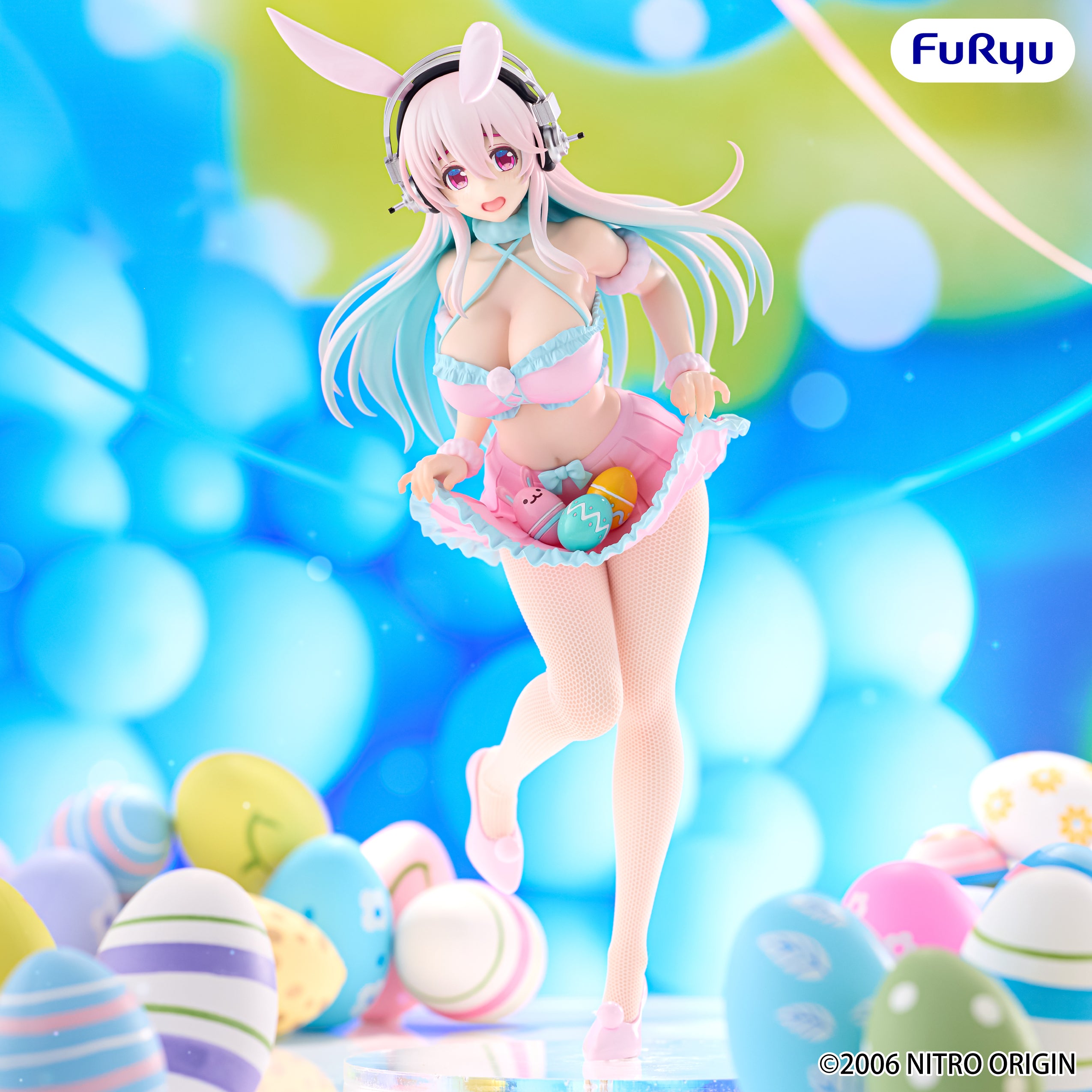 PRE-ORDER FuRyu - Super Sonico BiCute Bunnies Figure - Super Sonico: Pastel Easter Ver.