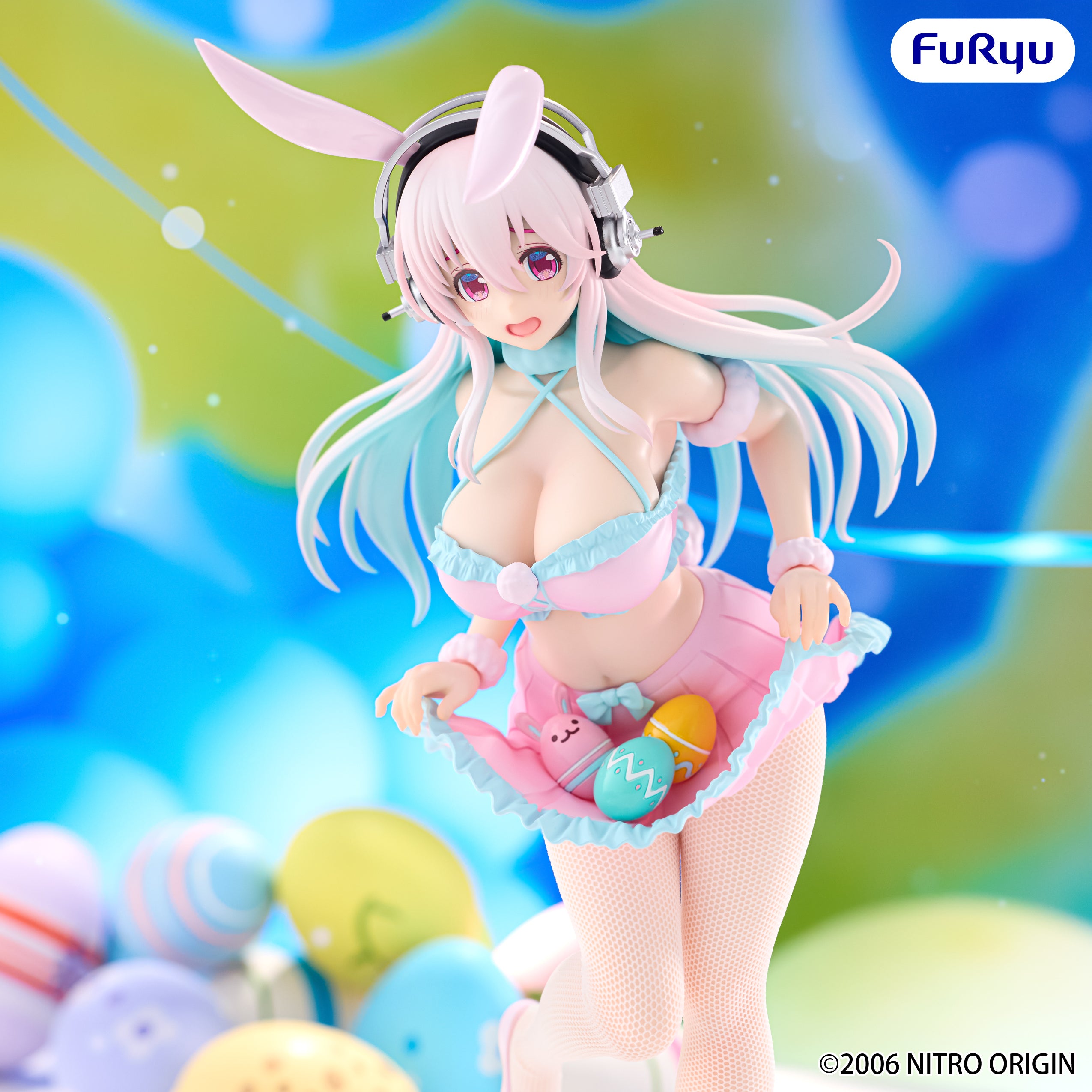 PRE-ORDER FuRyu - Super Sonico BiCute Bunnies Figure - Super Sonico: Pastel Easter Ver.