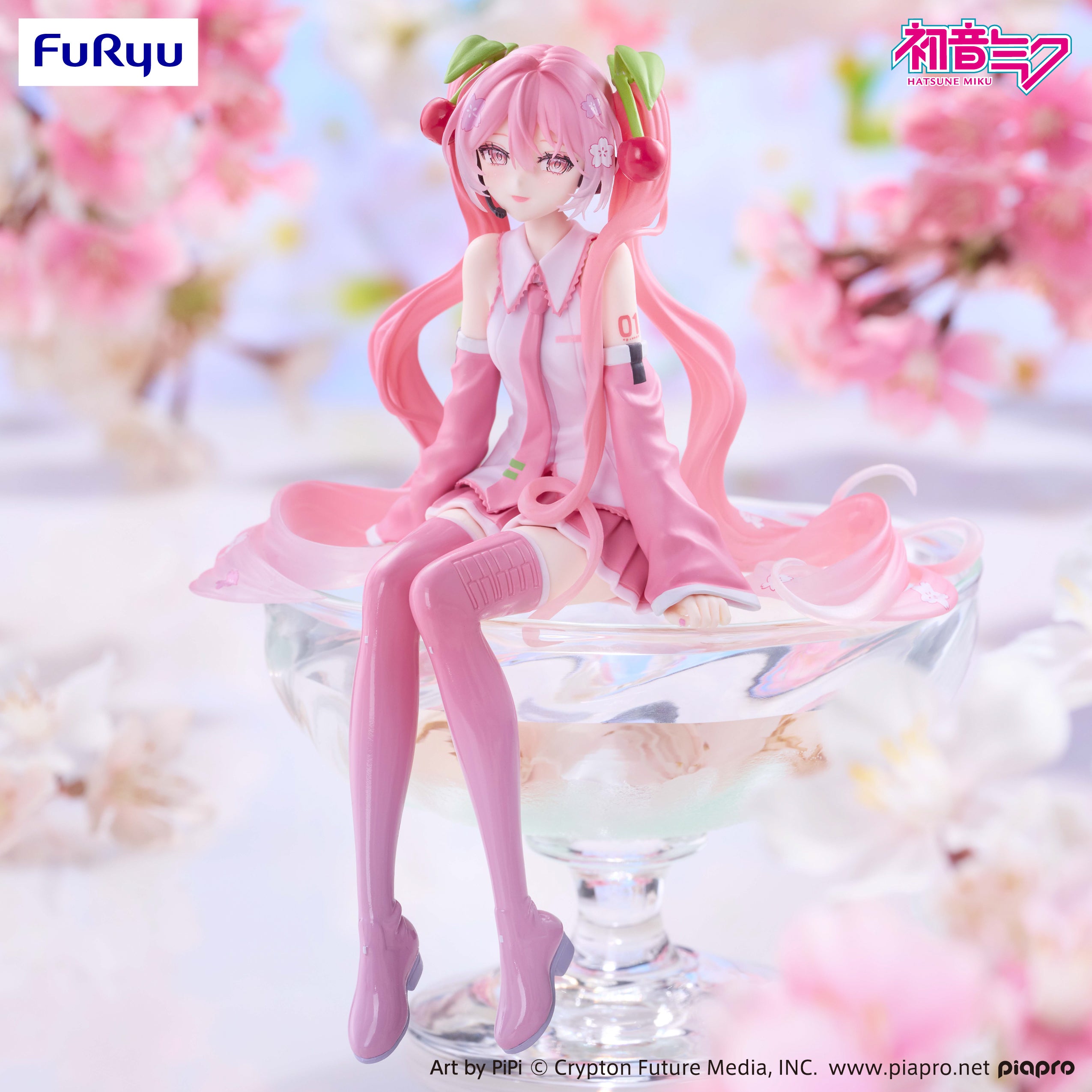 PRE-ORDER FuRyu - Hatsune Miku Noodle Stopper Figure - Sakura Miku 2026: Smile Ver.