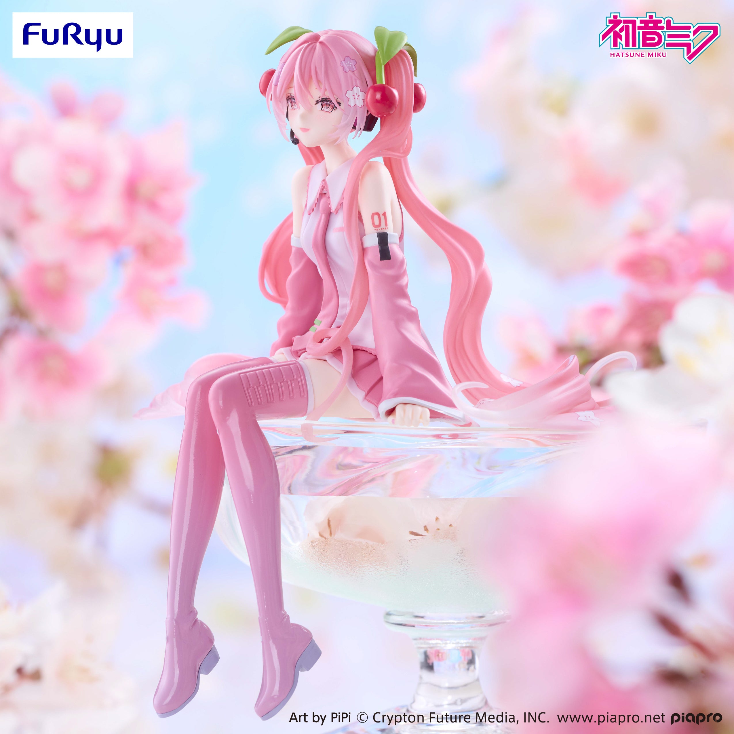 PRE-ORDER FuRyu - Hatsune Miku Noodle Stopper Figure - Sakura Miku 2026: Smile Ver.