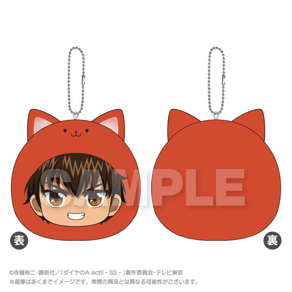 SPECIAL ORDER Stella Notes - Marumates Cushion Keychain - Ace of Diamond Act II - Eijun Sawamura [JP]