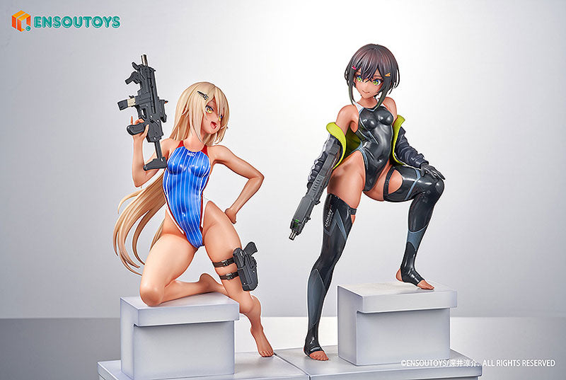 PRE-ORDER ENSOUTOYS - ARMS NOTE - Swim Team Bucho-chan & Kohai-chan Set 1/7
