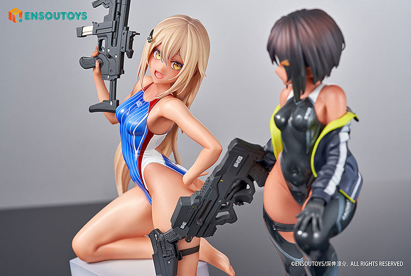PRE-ORDER ENSOUTOYS - ARMS NOTE - Swim Team Bucho-chan & Kohai-chan Set 1/7