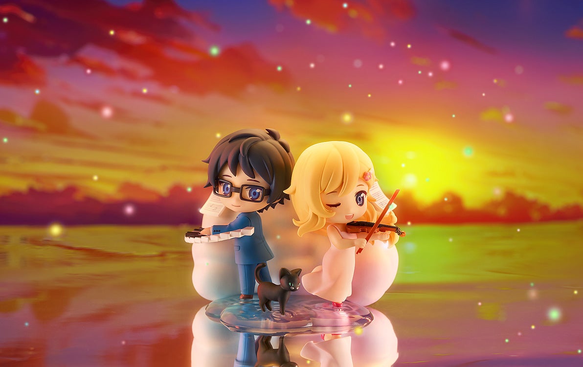 PRE-ORDER Good Smile Arts Shanghai - Qset+ - Your Lie in April - Kaori Miyazono & Kosei Arima