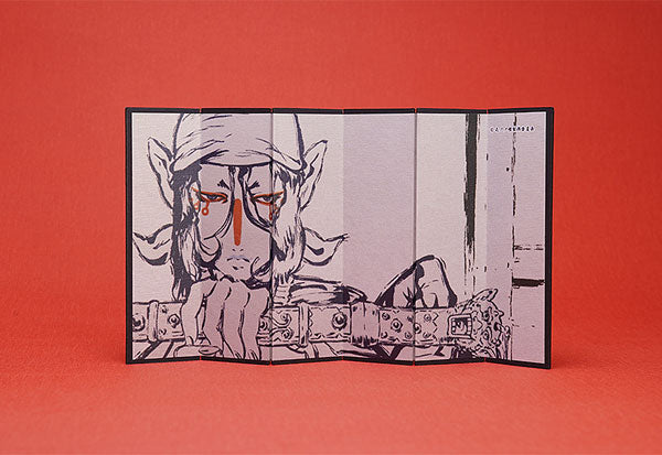PRE-ORDER Good Smile Company - Mononoke Mini Folding Screen Ink Painting - Medicine Seller