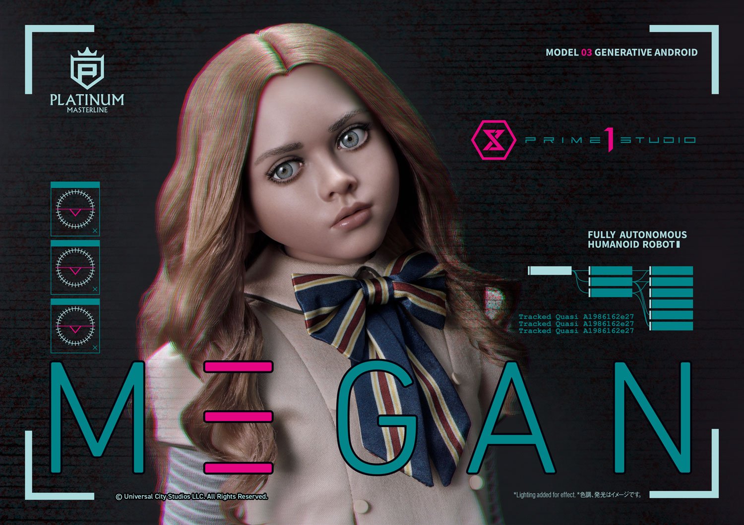 PRE-ORDER Prime1 Studio - Platinum Masterline - M3GAN (Film) - M3GAN Bonus Version 1/3