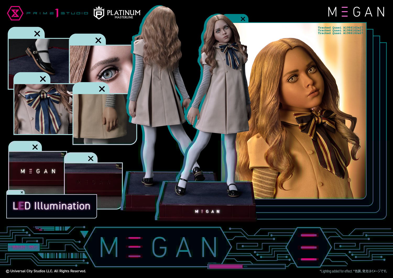 PRE-ORDER Prime1 Studio - Platinum Masterline - M3GAN (Film) - M3GAN Bonus Version 1/3