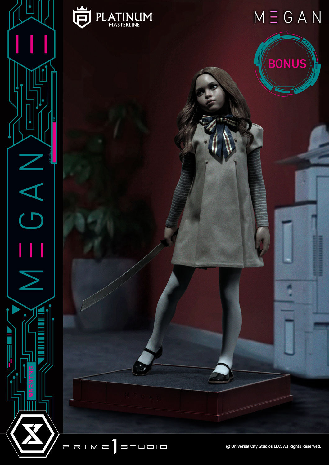 PRE-ORDER Prime1 Studio - Platinum Masterline - M3GAN (Film) - M3GAN Bonus Version 1/3