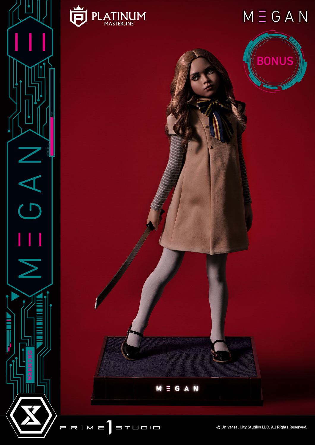 PRE-ORDER Prime1 Studio - Platinum Masterline - M3GAN (Film) - M3GAN Bonus Version 1/3