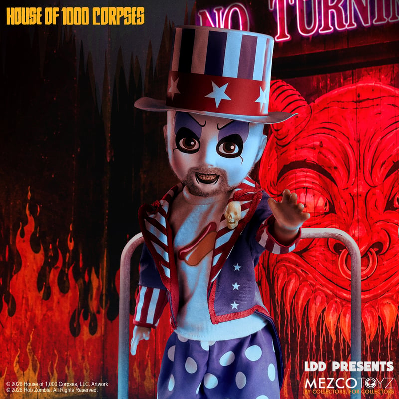 SPECIAL ORDER Mezco Toyz - Living Dead Dolls - House of 1000 Corpses - Captain Spaulding [JP]