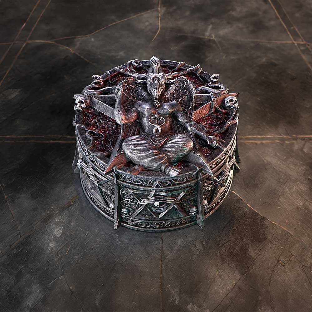 SPECIAL ORDER Nemesis Now - Baphoment Collection - Hoard of the Baphomet Trinket Box [JP]