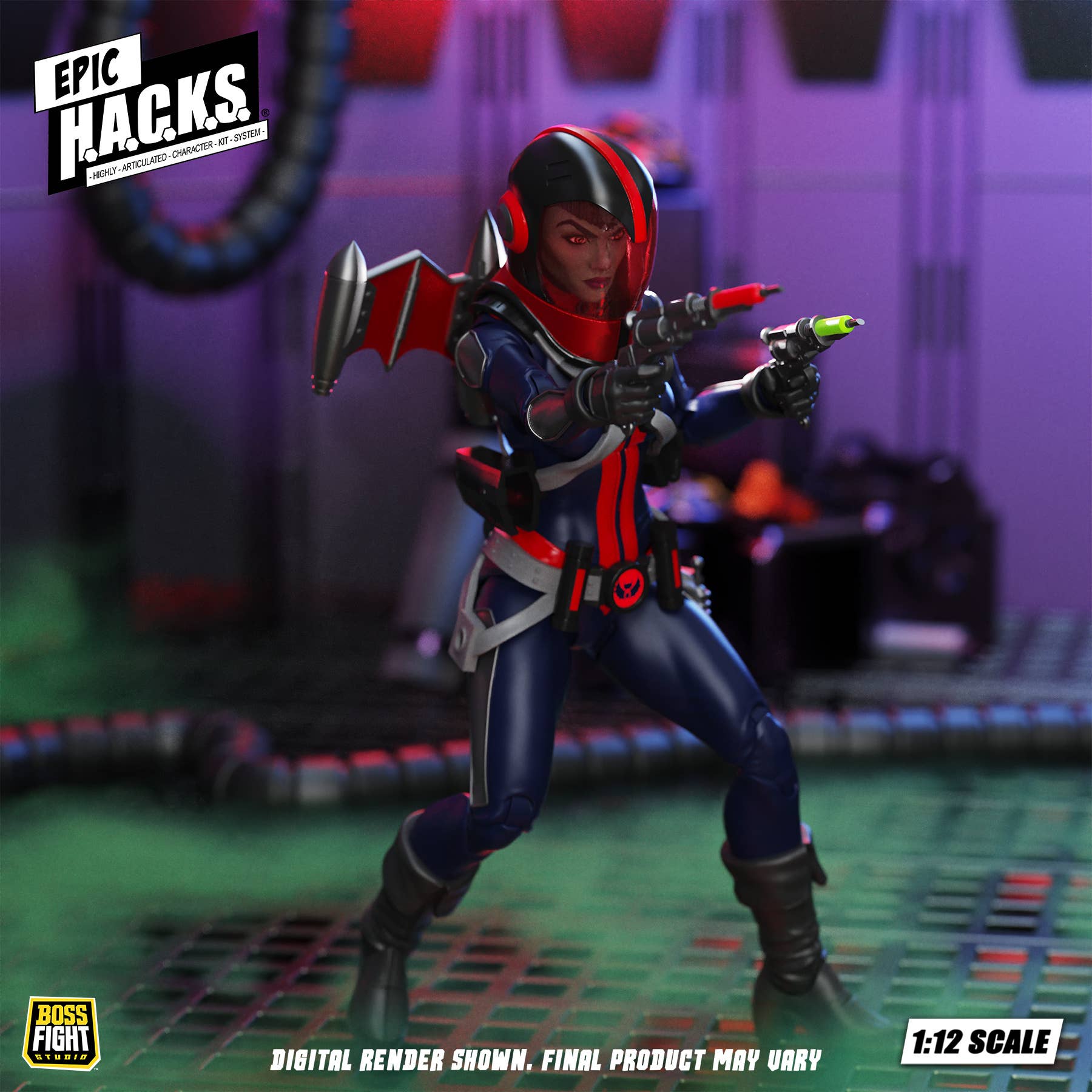 SPECIAL ORDER Boss Fight Studio - Epic H.A.C.K.S. - Mercy Zaleska: Vampiron Secret Service 1/12 [JP]