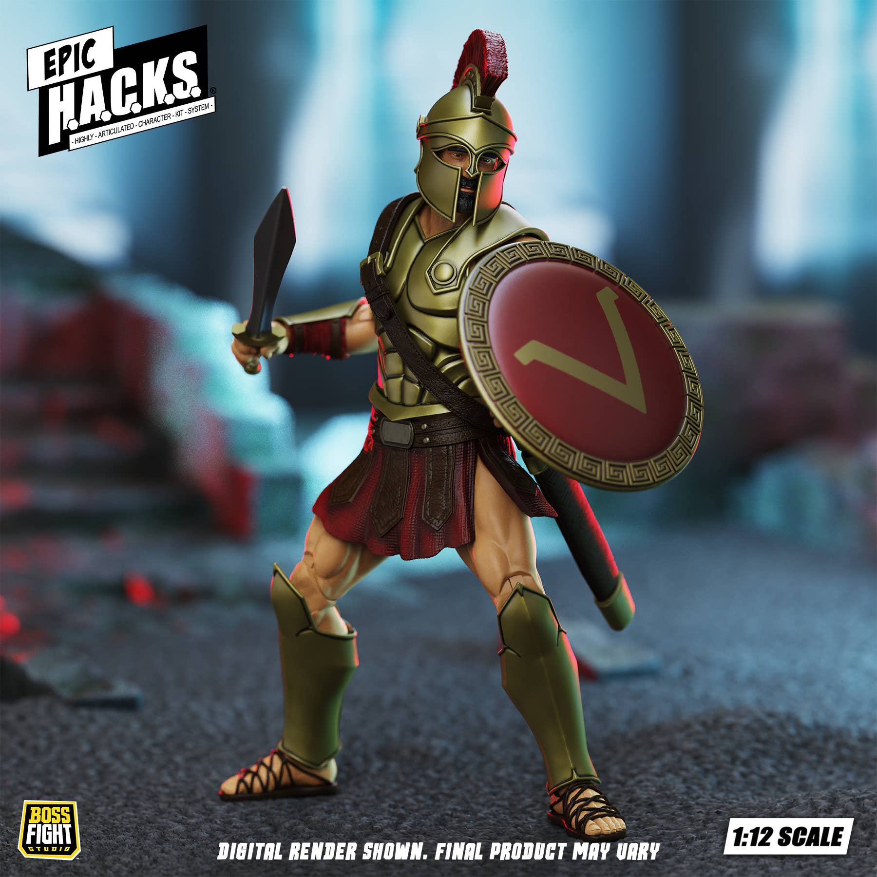 SPECIAL ORDER Boss Fight Studio - Epic H.A.C.K.S. - Spartan Warrior: Pride of Sparta 1/12 [JP]