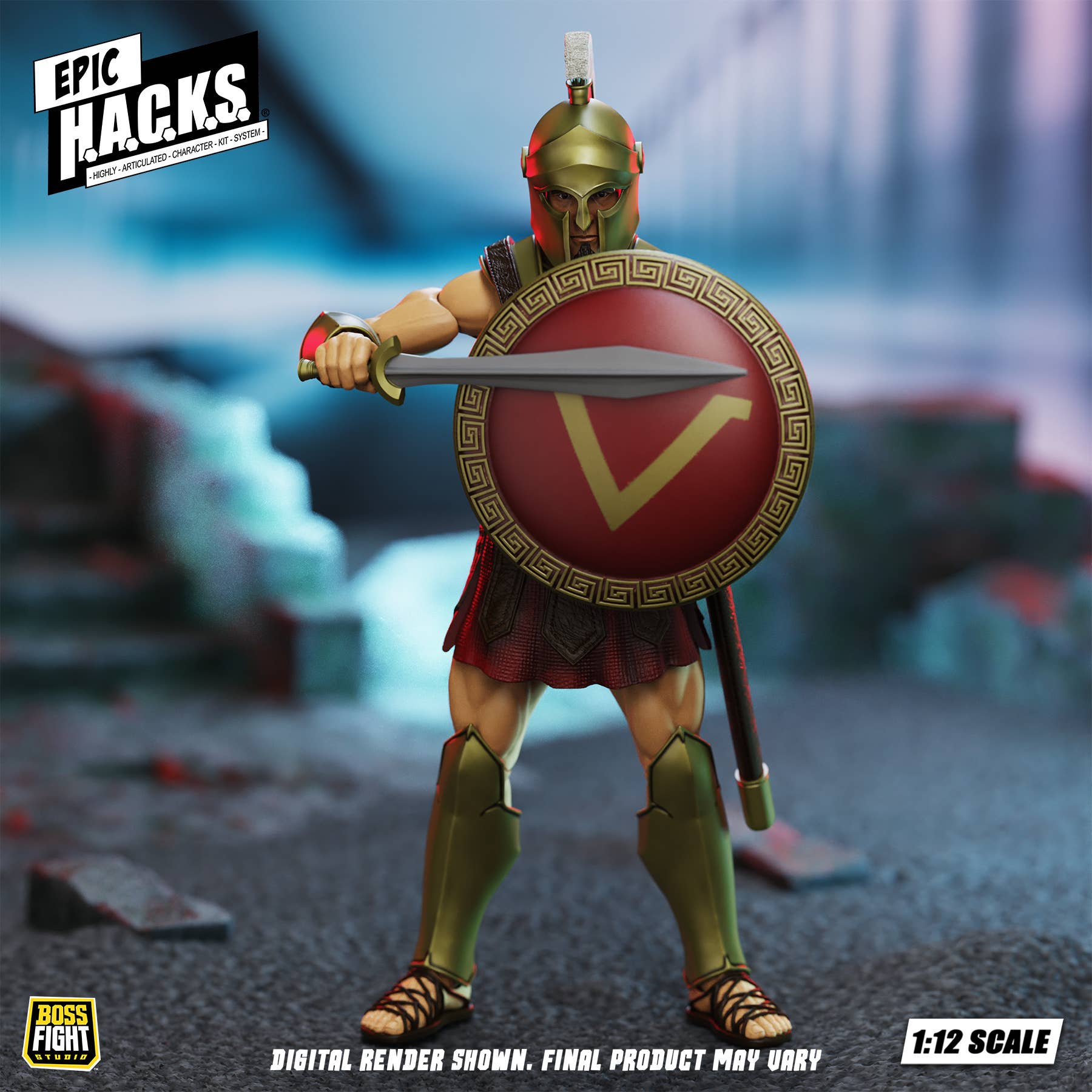 SPECIAL ORDER Boss Fight Studio - Epic H.A.C.K.S. - Spartan Warrior: Pride of Sparta 1/12 [JP]