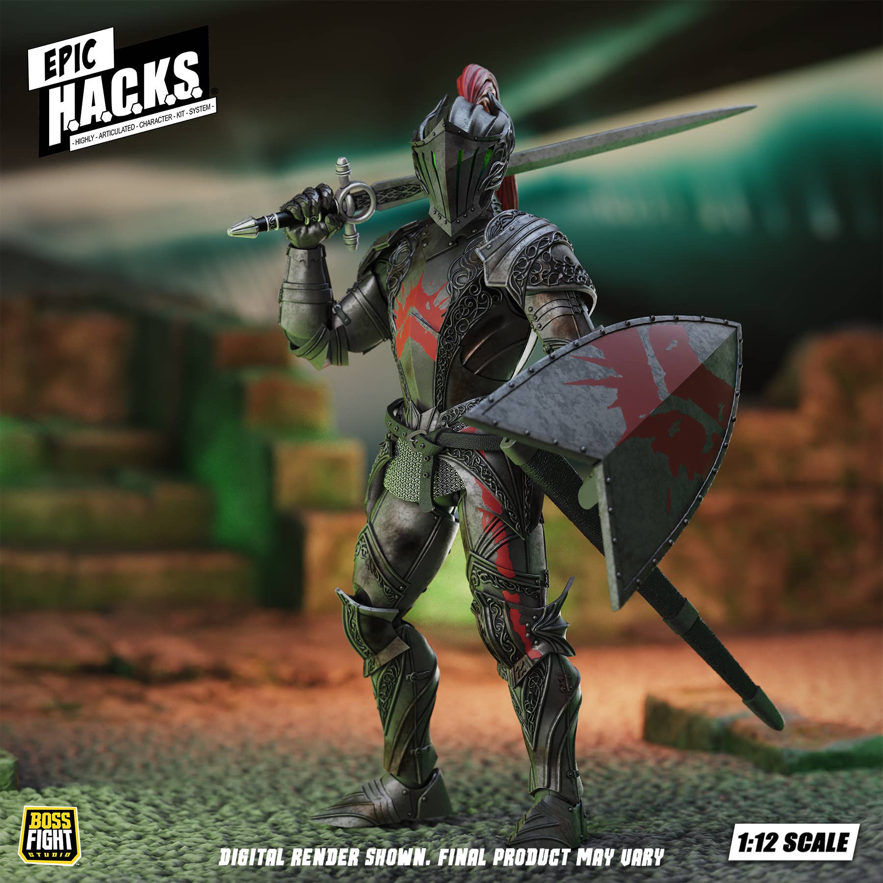 SPECIAL ORDER Boss Fight Studio - Epic H.A.C.K.S. - Dire Knight: Enchanted Armor 1/12 [JP]