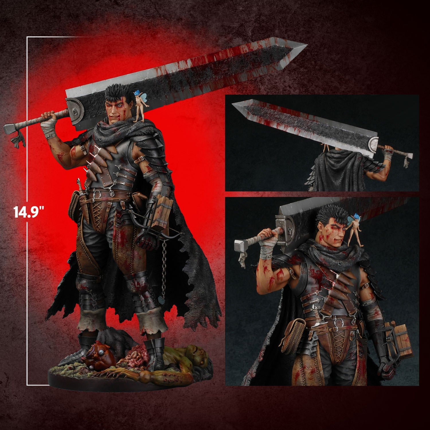 PRE-ORDER Gecco - BERSERK - Guts: Lost Children Arc, The Black Swordsman Redecoration Version