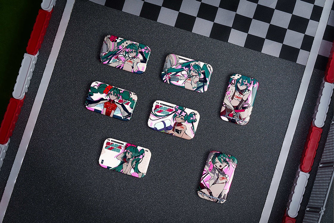 IN-STOCK GoodSmile Moment - Hatsune Miku GT Project - Hatsune Miku: Racing Ver. 2025 Collectible Pinback Button [Box of 7]