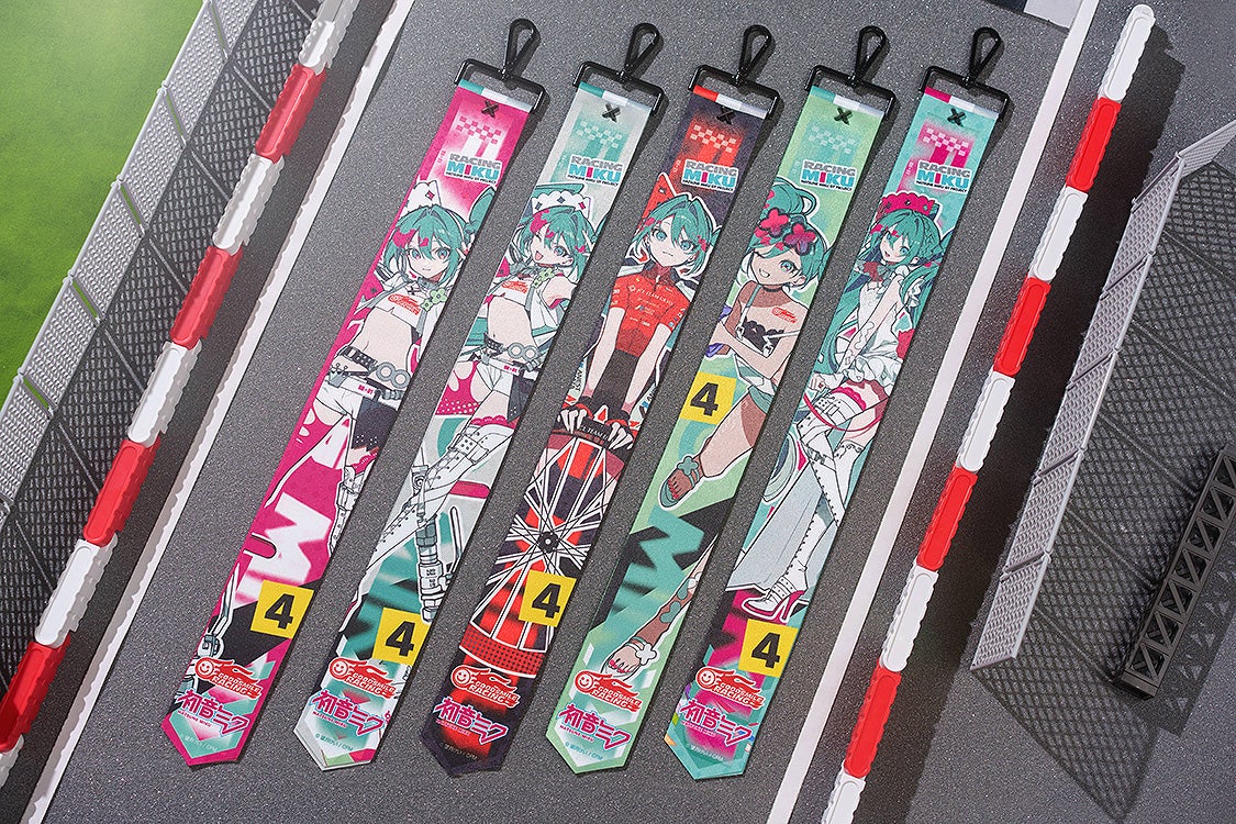 IN-STOCK GoodSmile Moment - Hatsune Miku GT Project - Hatsune Miku: Racing Ver. 2025 Collectible Ribbon Keychain [Box of 6]
