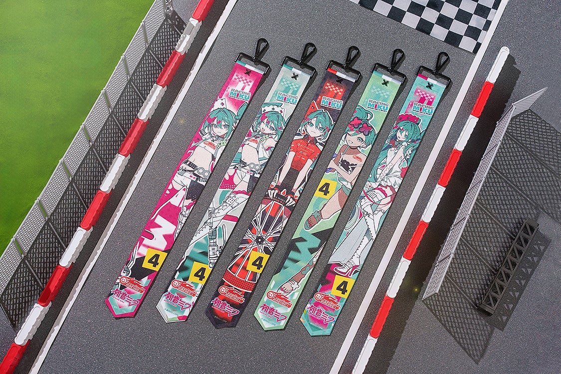IN-STOCK GoodSmile Moment - Hatsune Miku GT Project - Hatsune Miku: Racing Ver. 2025 Collectible Ribbon Keychain [Box of 6]
