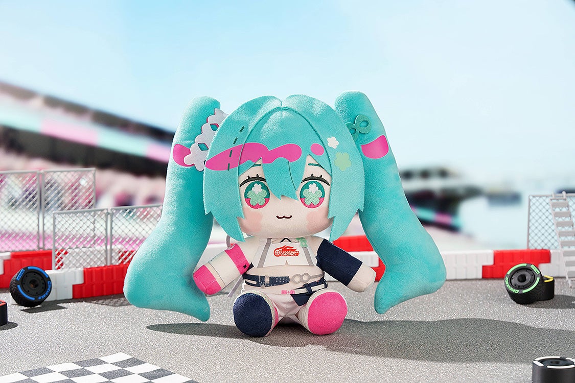 IN-STOCK GoodSmile Moment - Hatsune Miku GT Project - Hatsune Miku: Racing Ver. 2025 HUGGY DOLL