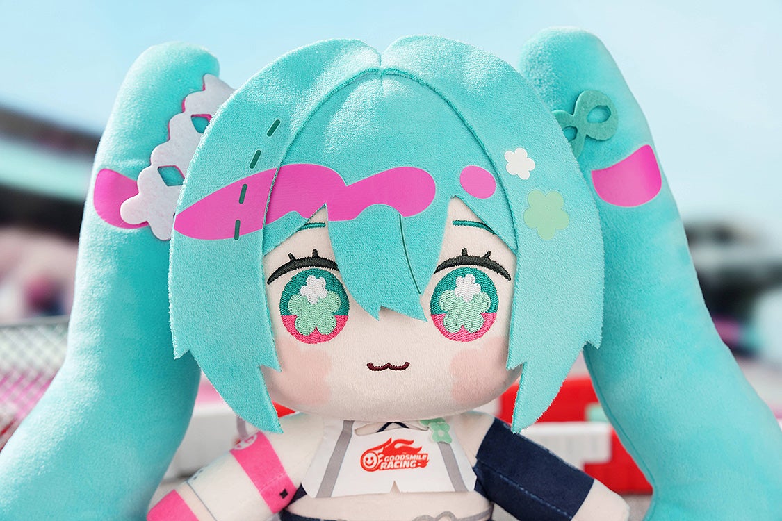 IN-STOCK GoodSmile Moment - Hatsune Miku GT Project - Hatsune Miku: Racing Ver. 2025 HUGGY DOLL