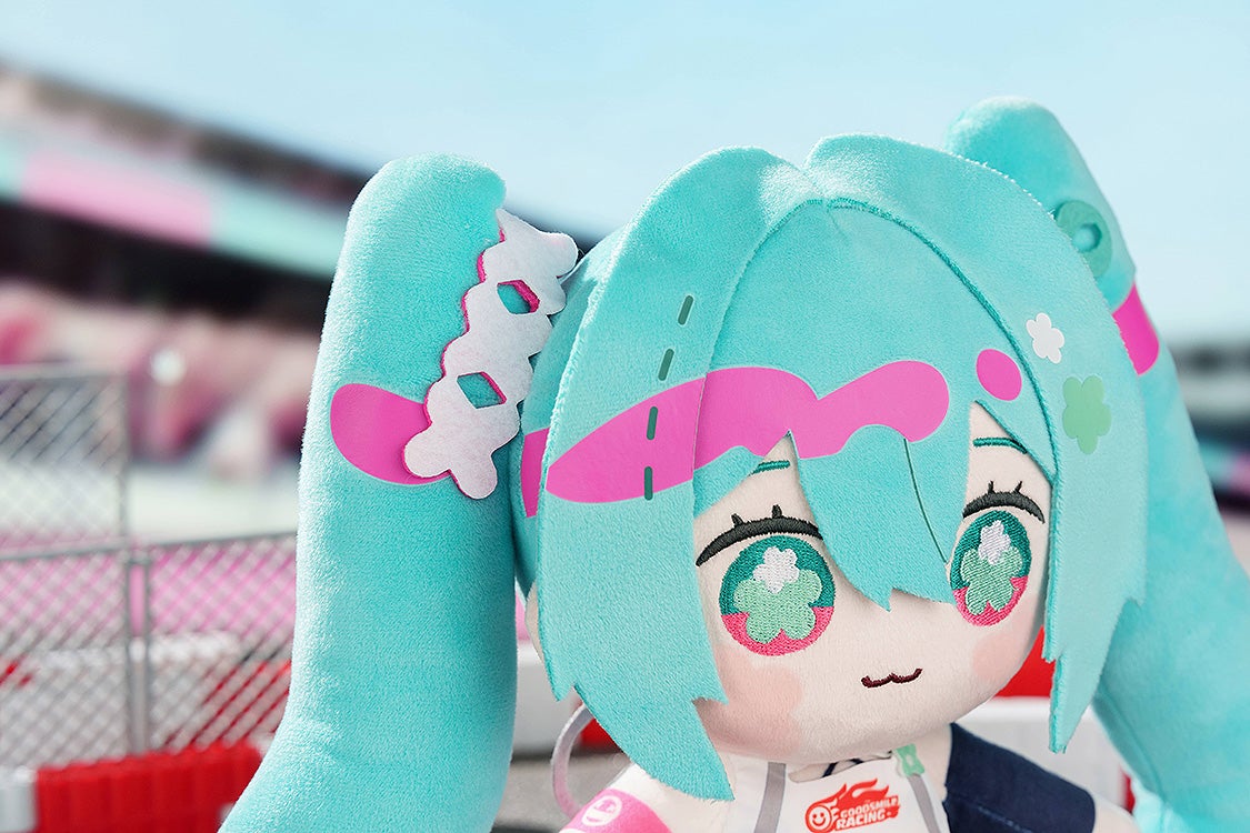 IN-STOCK GoodSmile Moment - Hatsune Miku GT Project - Hatsune Miku: Racing Ver. 2025 HUGGY DOLL