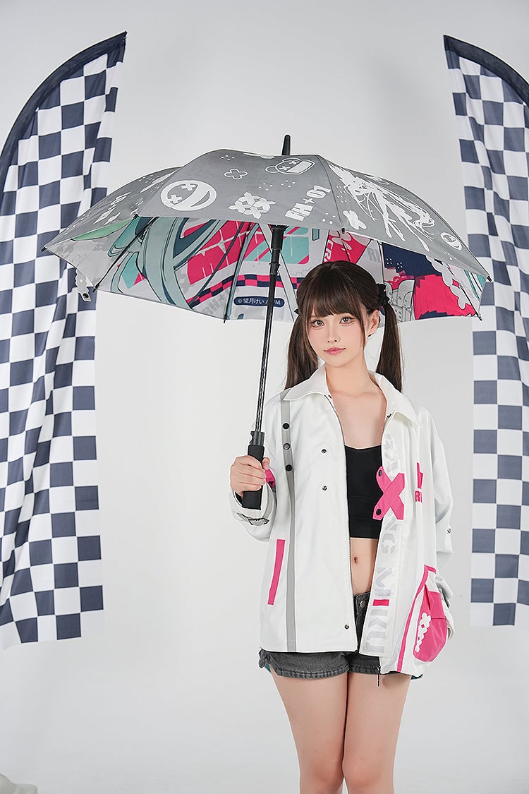 IN-STOCK GoodSmile Moment - Hatsune Miku GT Project - Hatsune Miku: Racing Ver. 2025 Umbrella