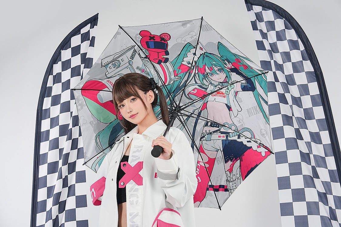 IN-STOCK GoodSmile Moment - Hatsune Miku GT Project - Hatsune Miku: Racing Ver. 2025 Umbrella