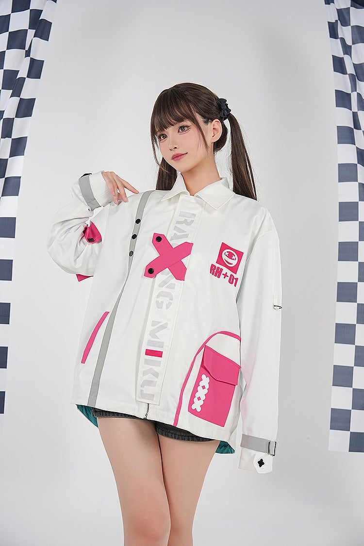 SPECIAL ORDER GoodSmile Moment - Hatsune Miku GT Project - Hatsune Miku: Racing Ver. 2025 Track Jacket L [JP]