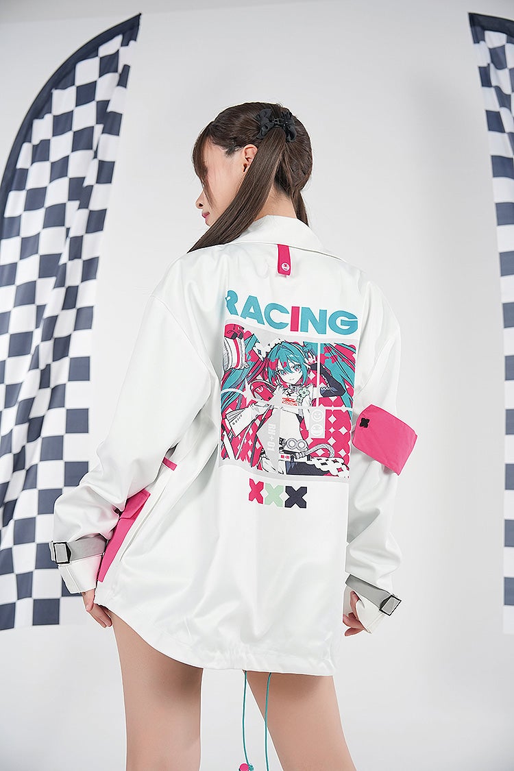 SPECIAL ORDER GoodSmile Moment - Hatsune Miku GT Project - Hatsune Miku: Racing Ver. 2025 Track Jacket L [JP]