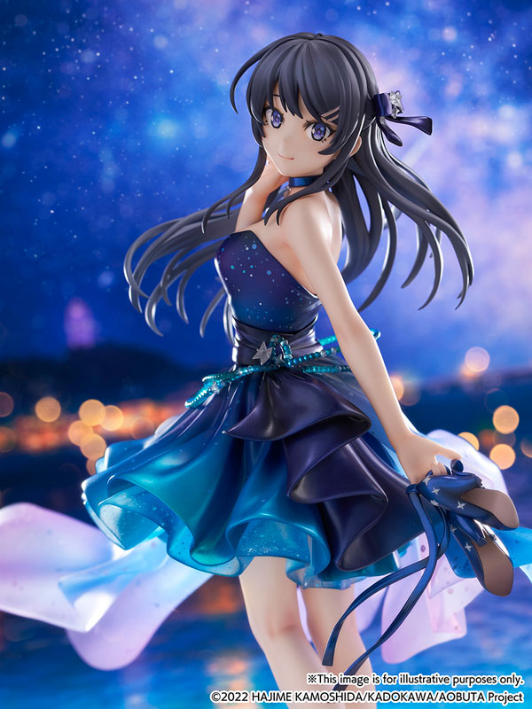 PRE-ORDER eStream - Shibuya Scramble Figure - Rascal Does Not Dream Series - Mai Sakurajima: Starry Night Sky Ver. 1/7