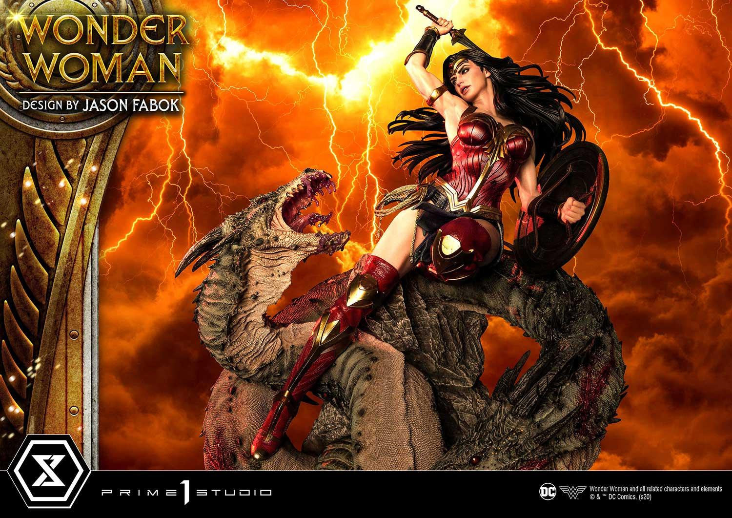 BACK ORDER Prime 1 Studio - Museum Masterline - Wonder Woman - Wonder Woman v.s. Hydra 1/3